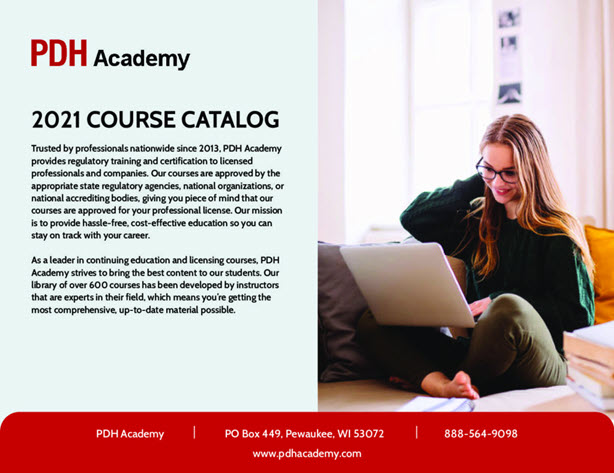 PDH Academy 2021 Course Catalog